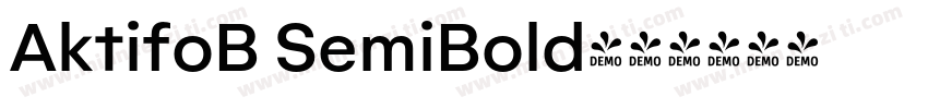 AktifoB SemiBold字体转换